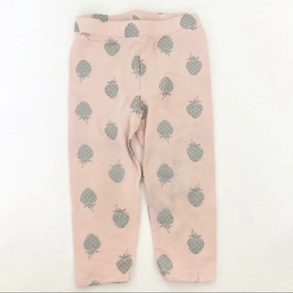 Baby Gap Lot of 2 Pineapple Leggings Purple Shorts Sz 3T